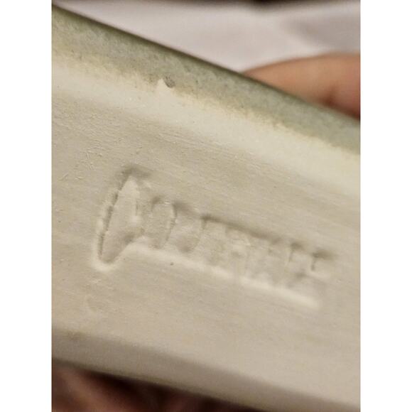 NIB Green Carnevale Of Memphis Pottery 16” Olive Boat Tray Mid Century - Signed - Picture 5 of 6